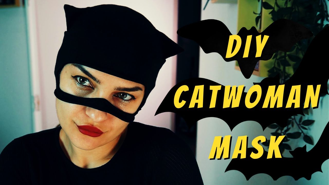DIY Catwoman Halloween Costume #catwoman #halloween  #lastminutecostume