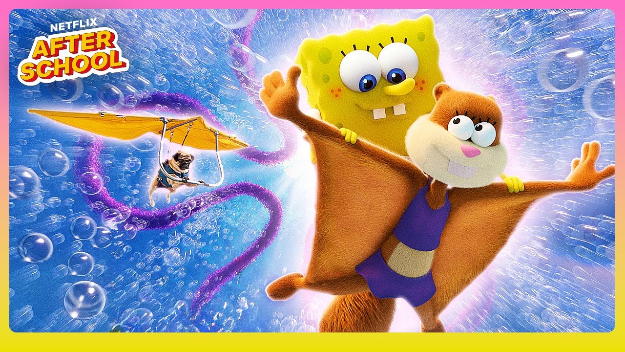 7 Minutes of Sandy Saving the Day 🏄‍♀️ Saving Bikini Bottom: The Sandy Cheeks Movie | Netflix