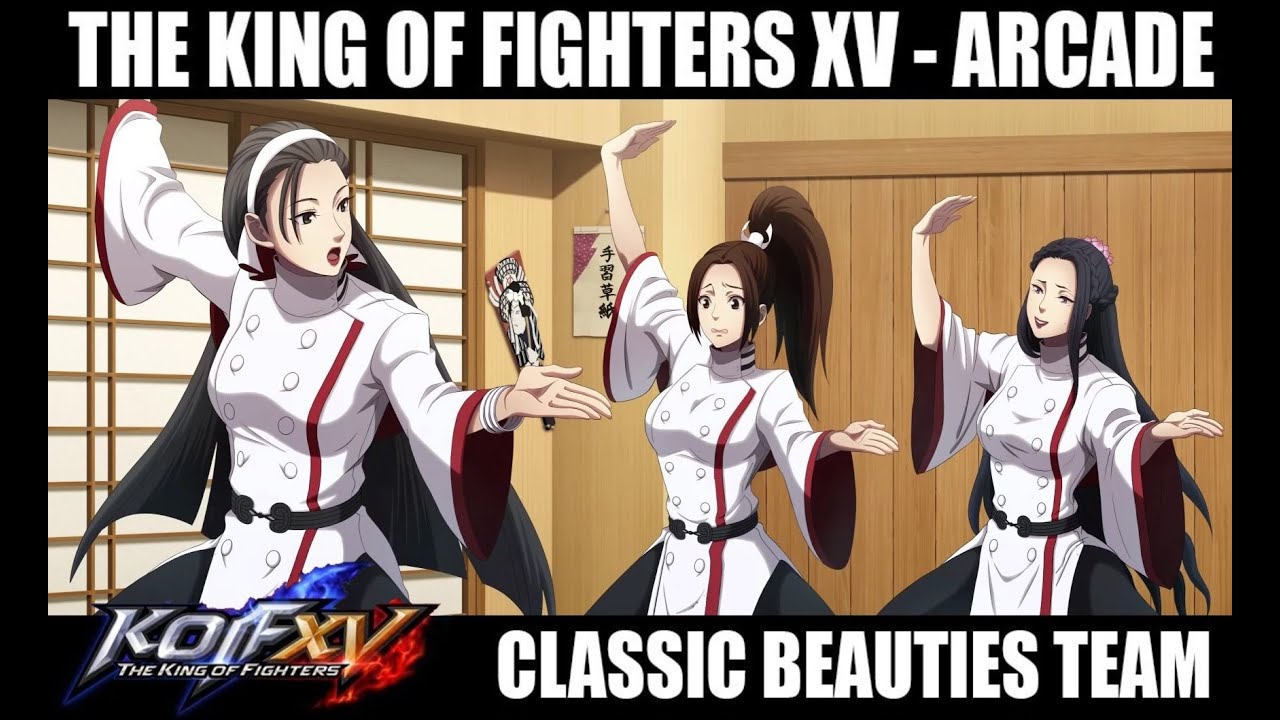 KOF XV [Arcade Mode] Team Classic Beauties - LVL 5 Difficulty