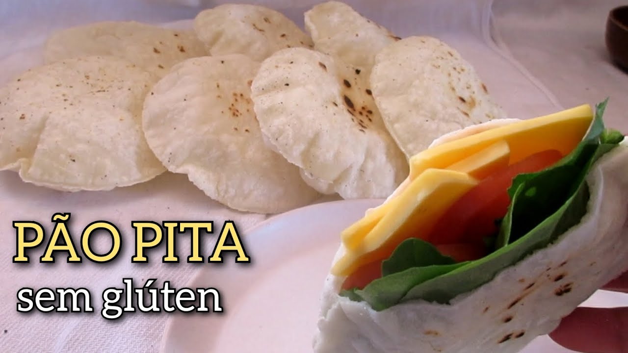 PÃO PITA SEM GLÚTEN | ou PÃO SÍRIO, ÁRABE OU TURCO |