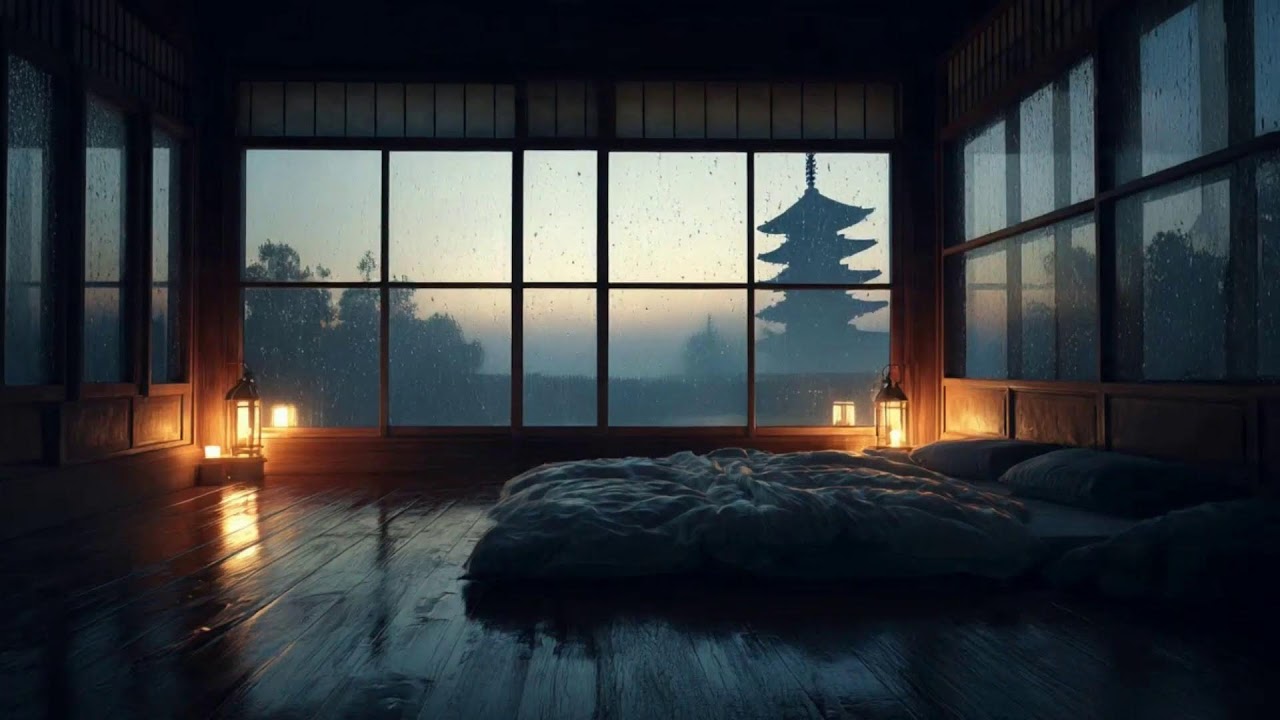 3 Hours Deep Sleep Music 🛌 | Cozy Bedroom Rain for Stress Relief & Healing