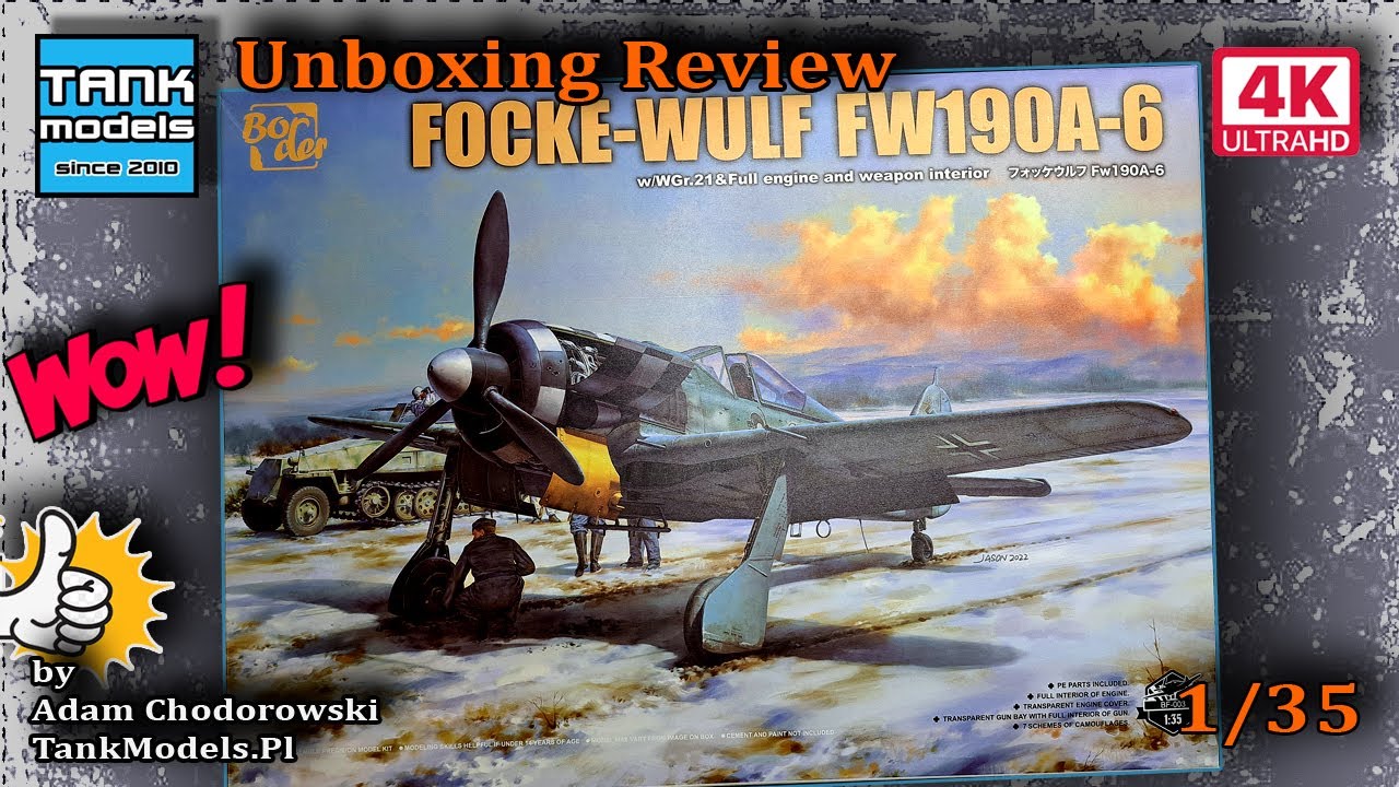 Unboxing 319 - 1:35 🤩 Focke Wulf 190A-6 🤩 - Border Models 003