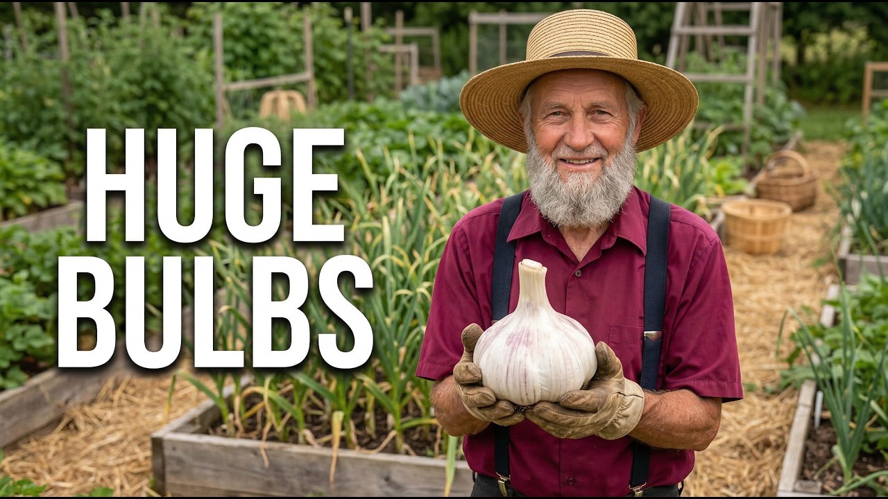 How Amish Grow Garlic Bulbs Twice the Size of Store-Bought