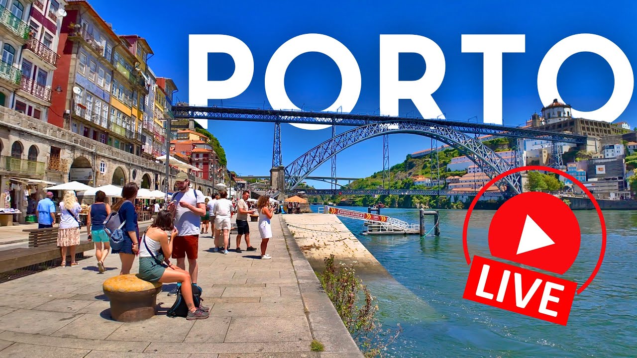 🔴  LIVE Porto Walking Tour PORTO BAIXA🇵🇹 | Discover one of Portugal's most charming cities!