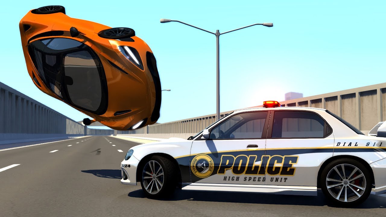 Police Chases Crashes&Fails #21 - BeamNG Drive