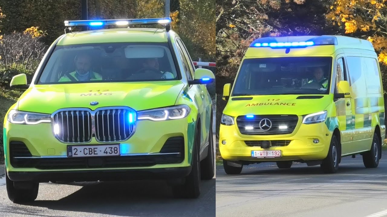 Verschillende Ziekenwagens en MUG-Teams met spoed naar en vanaf het AZ Sint-Blasius in Dendermonde!