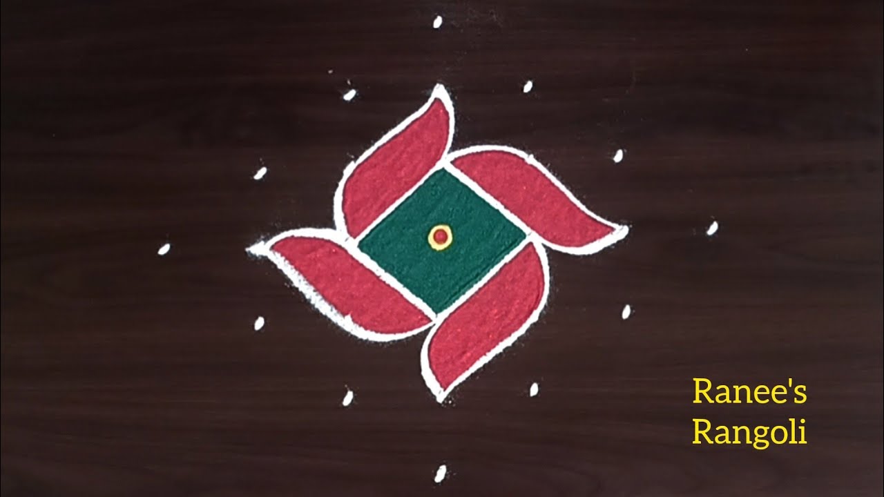 Beautiful 5x1 dot rangoli | Latest Ugadi Muggulu 2026 | Easy & Creative Ugadi Rangoli