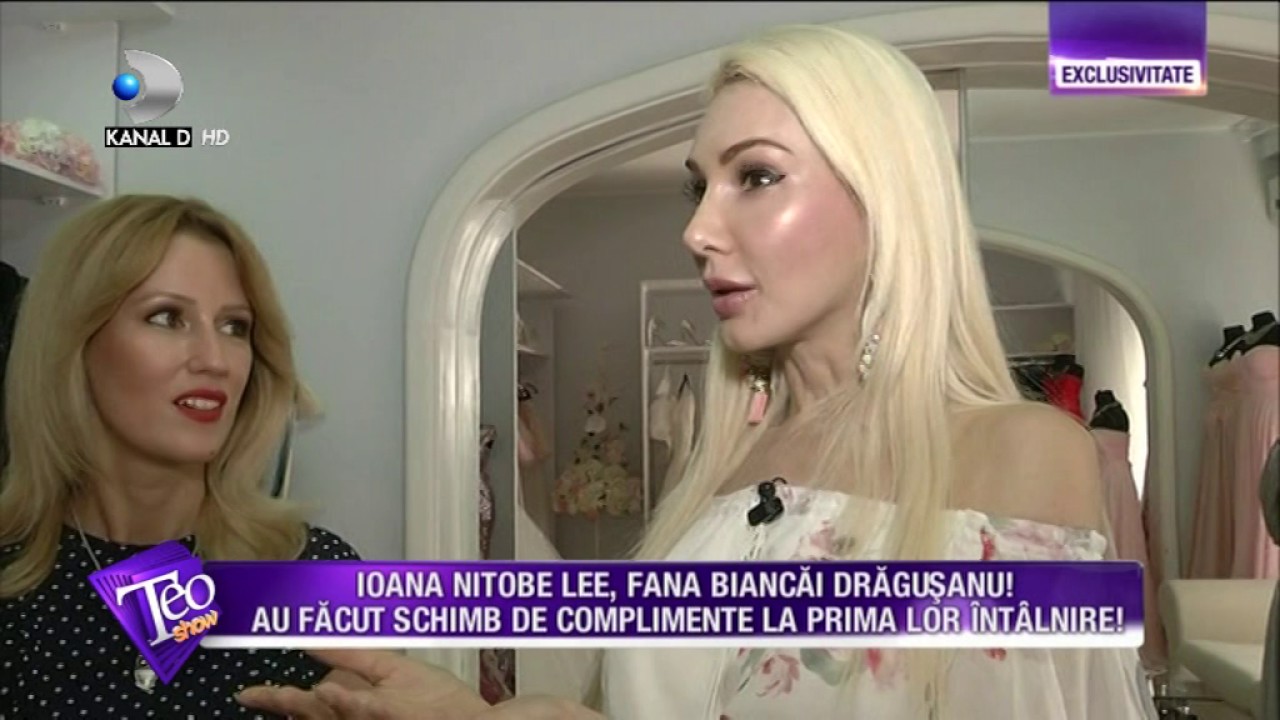 Ioana Lee la atelierul de rochii Bianca Dragusanu