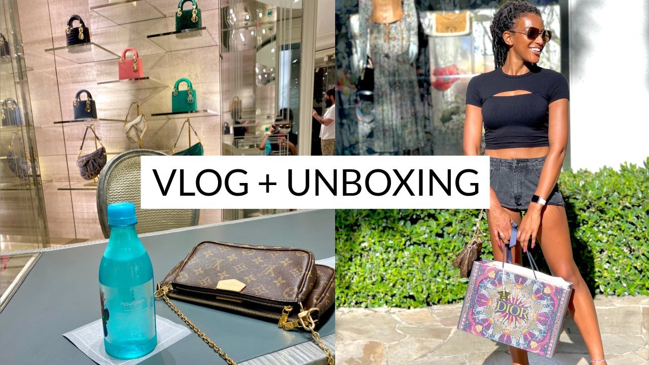 BUYING MY FIRST EVER DIOR BAG IN HAWAII (Vlog and Unboxing)