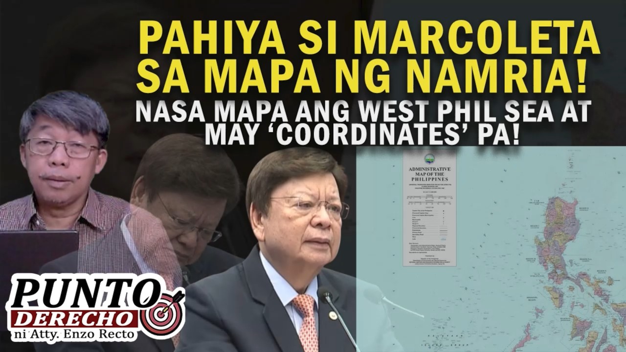 PAHIYA SI MARCOLETA SA MAPA NG NAMRIA! NASA MAPA ANG WEST PHIL SEA AT MAY ‘COORDINATES’ PA!