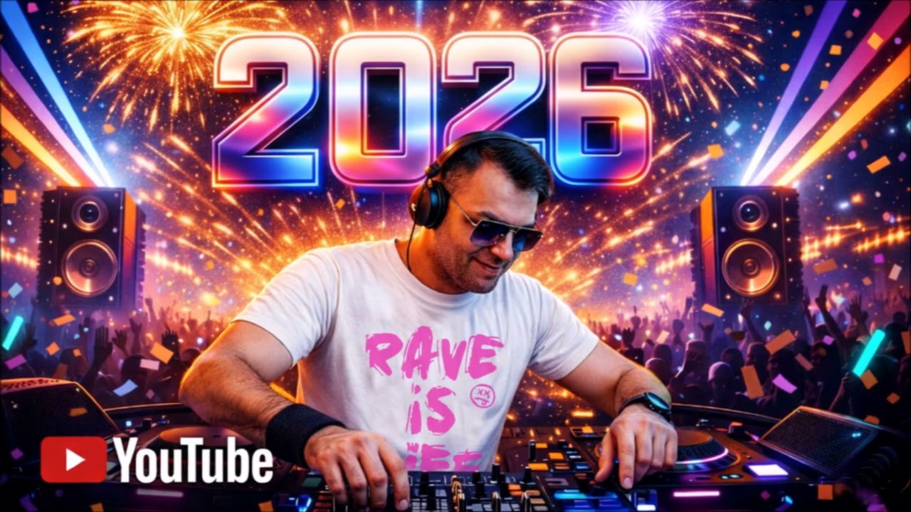 Новый год 2026: EDM фестивальная вечеринка, музыкальный микс