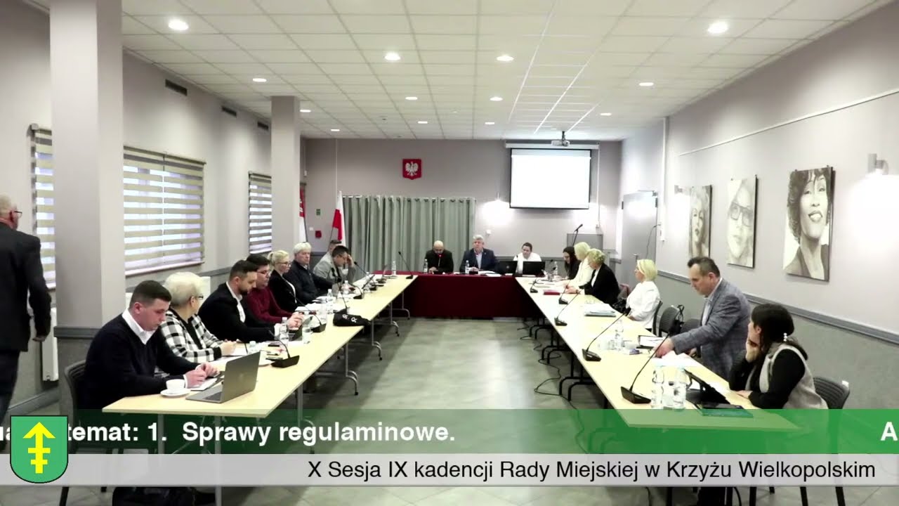 X Sesja IX kadencji Rady Miejskiej w Krzyżu Wielkopolskim