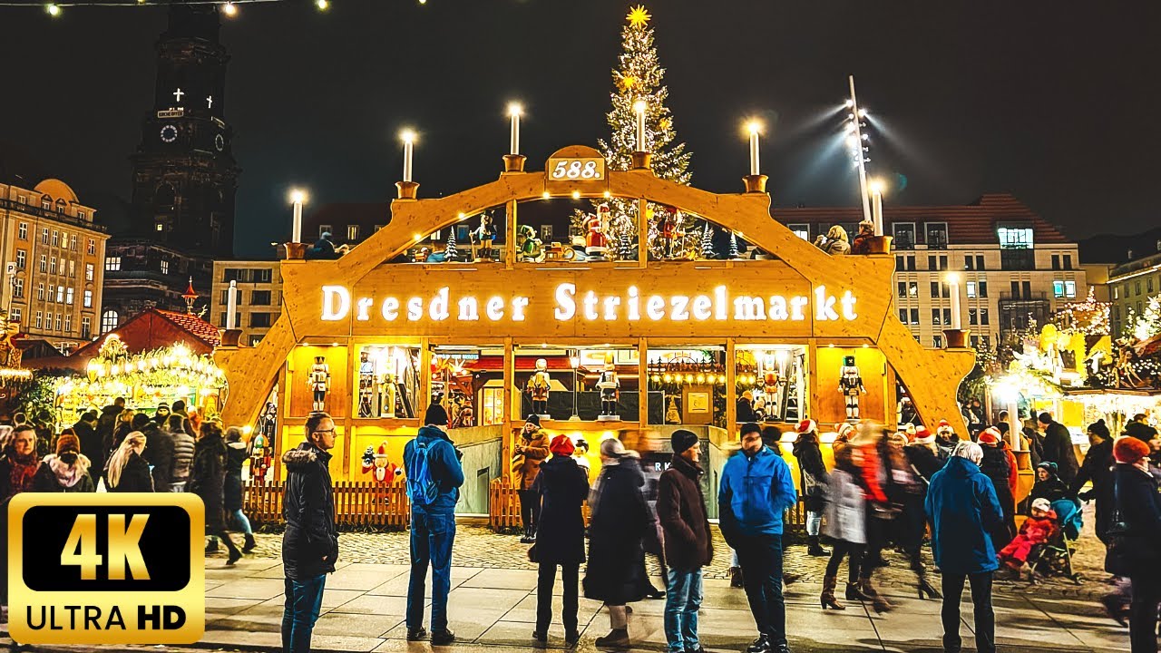 STRIEZELMARKT DRESDEN 2022 🎄 Walking Tour of the Dresden Christmas Market in 4K 🧑‍🎄