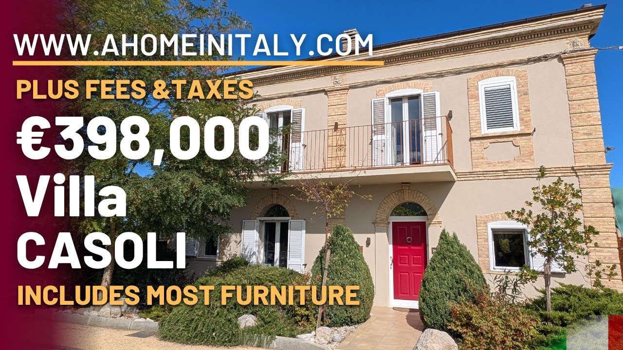 Incredible Italian villa in a stunning location between the sea and mountains of beautiful Abruzzo.
