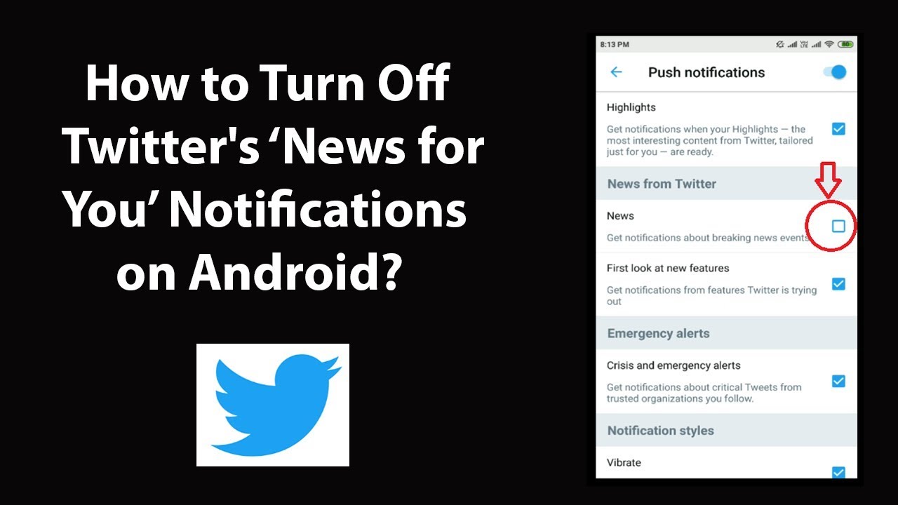 How to Turn Off Twitter's 'News for You' Notifications on Android?