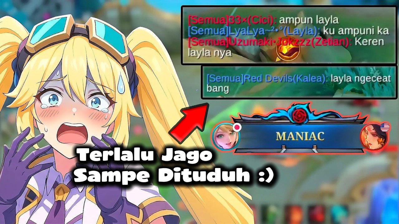 Mencoba Solo Ke Glory Modal Layla Itu Mudah? Terlalu Jago Sampe Dikataain Cheat!! - Mobile Legends