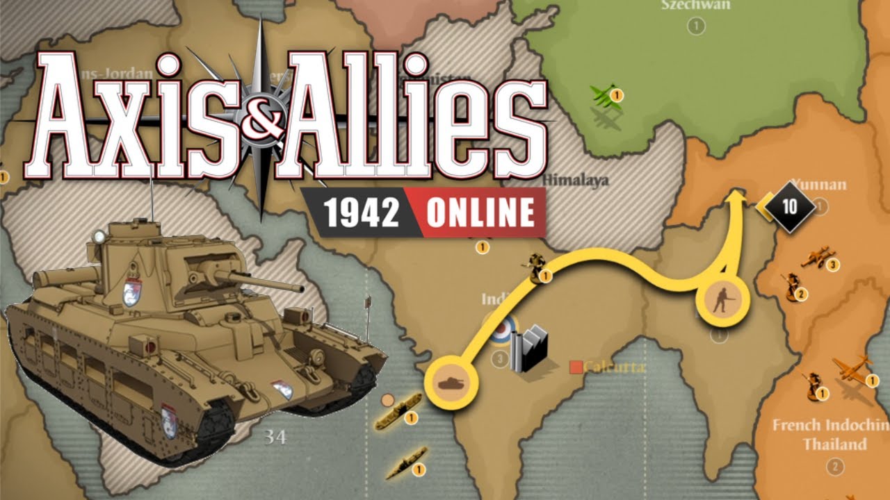 Axis & Allies 1942 Online: Strategy - UK Counter to J3 Takes India
