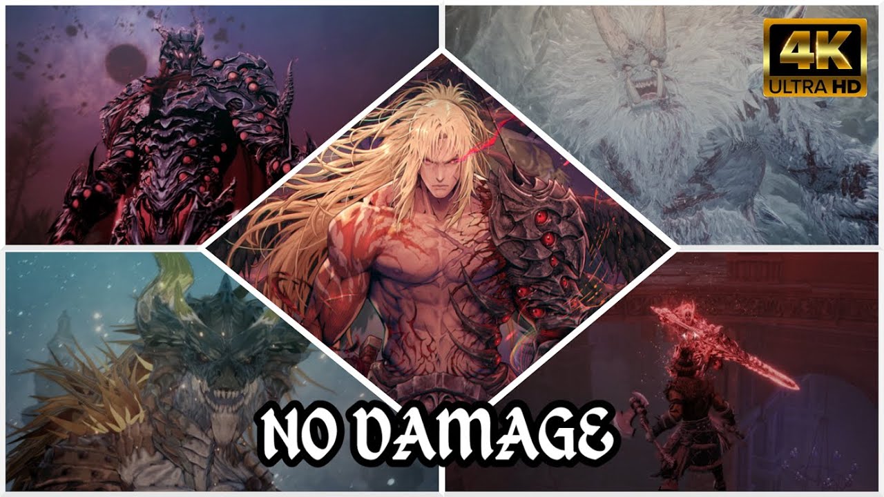 The First Berserker: Khazan | All Bosses (NO DAMAGE/EXPERT DIFFICULTY) [4K]