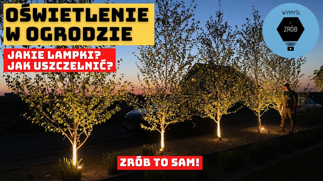 Jak zrobić oświetlenie na ogrodzie - montaż lampek - skuteczne uszczelnienie elektryki