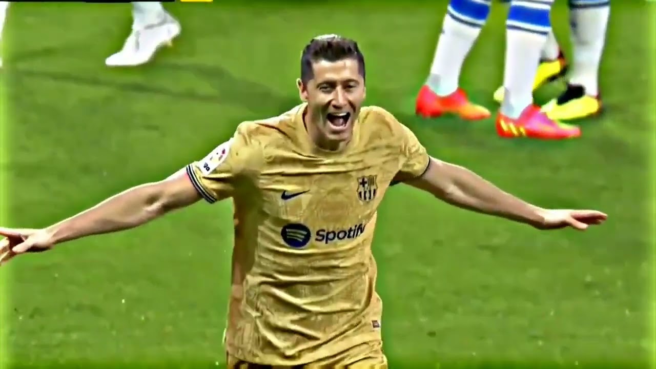 Lewandowski barcelona clip for edit 4k