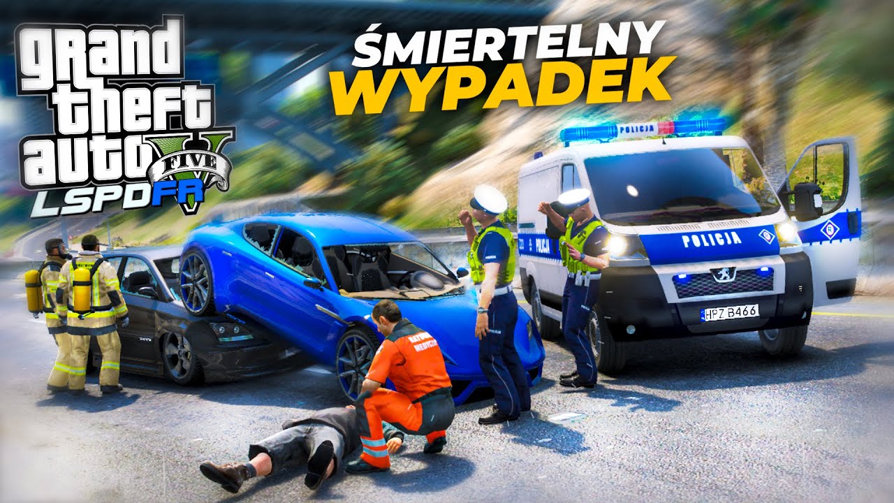 Polska Policja - Śmiertelny Wypadek💀| Drogówka | LSPDFR