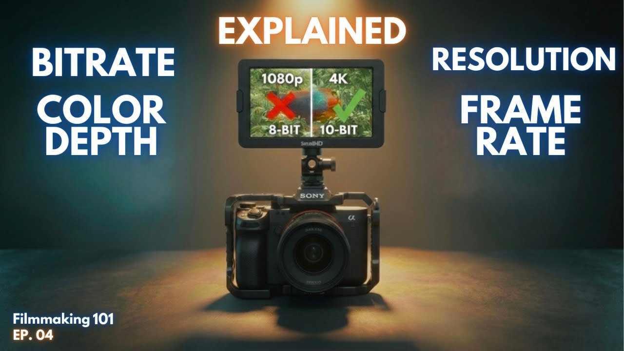 Bitrate, Resolution, Color Depth and Frame Rate Explained | Filmmaking Course Episode 04
