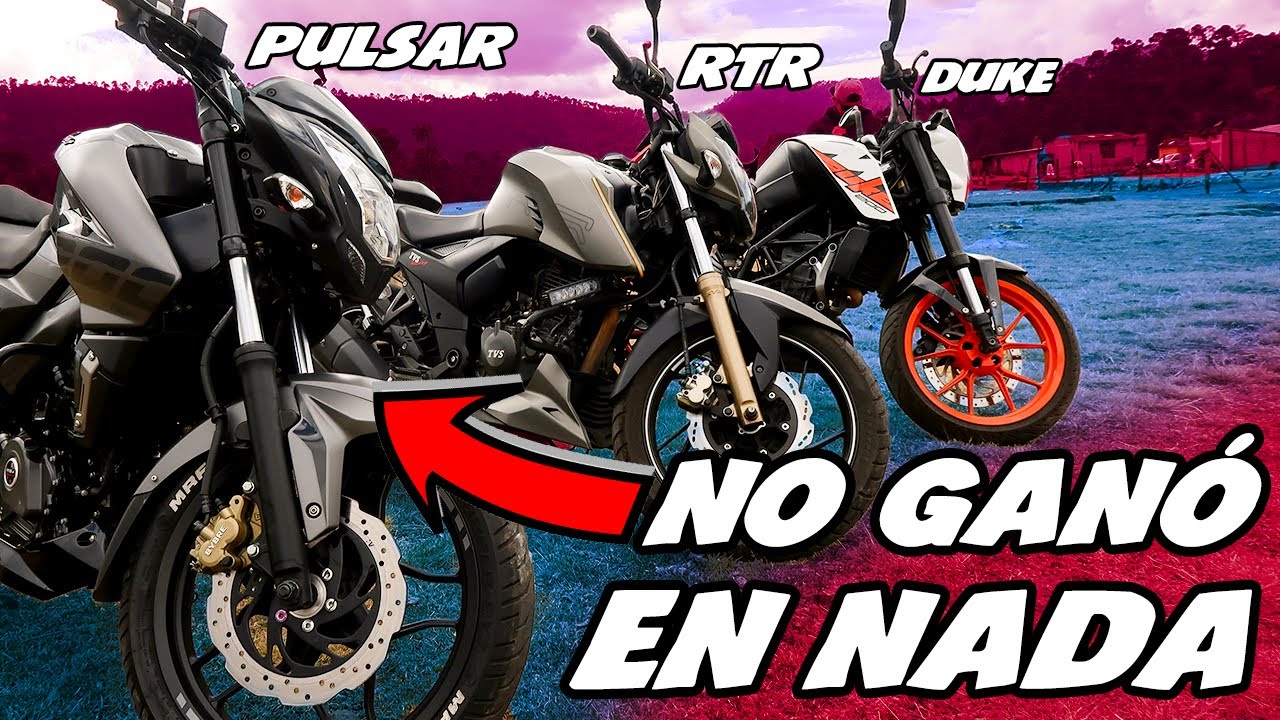 Comparativa: Pulsar vs RTR vs Duke | Las mejores motos 200
