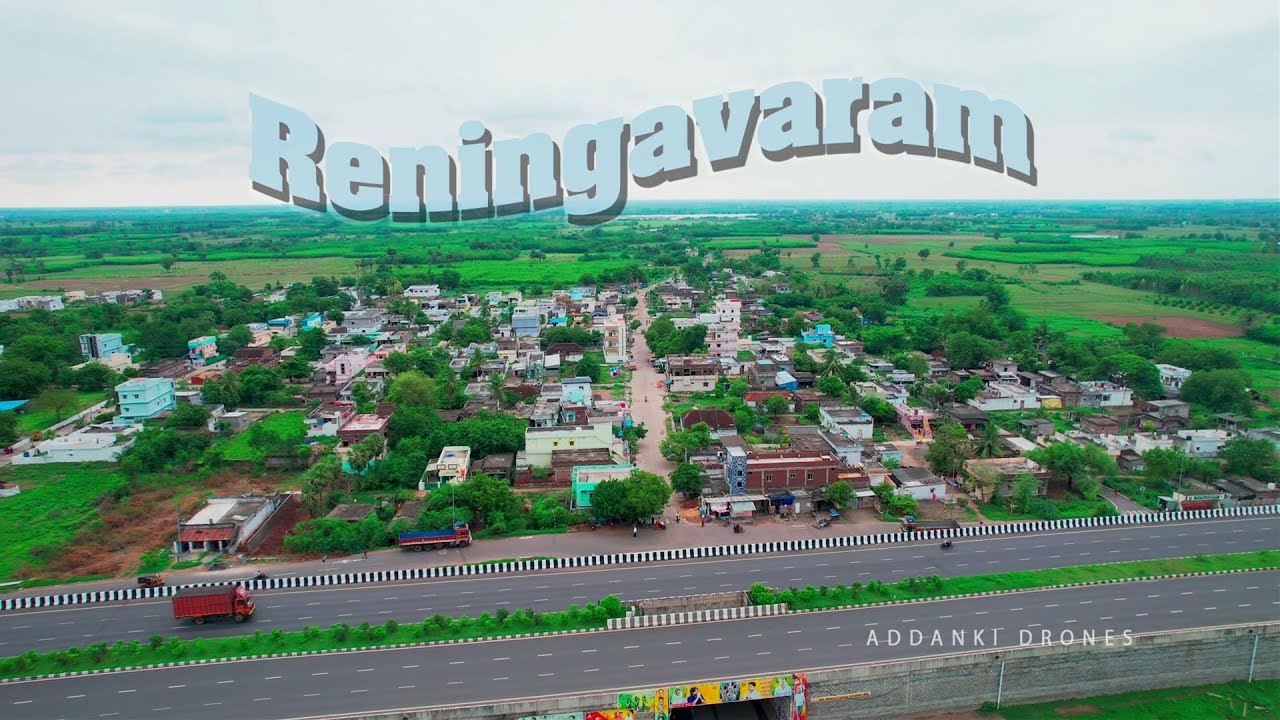 Ranimgavaram Village Drone View | Natural Beauty from Sky | Addanki Drones 🚁
