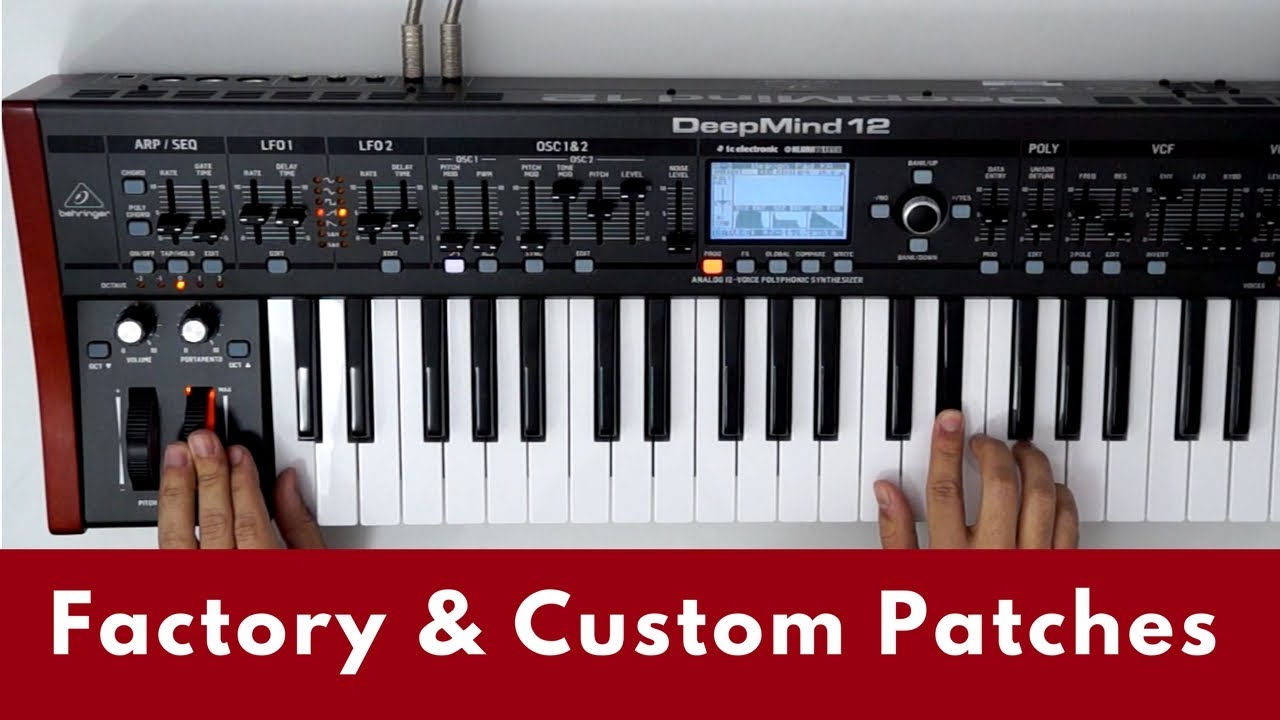 DeepMind 12: 10 min com presets de fábrica e patches customizados