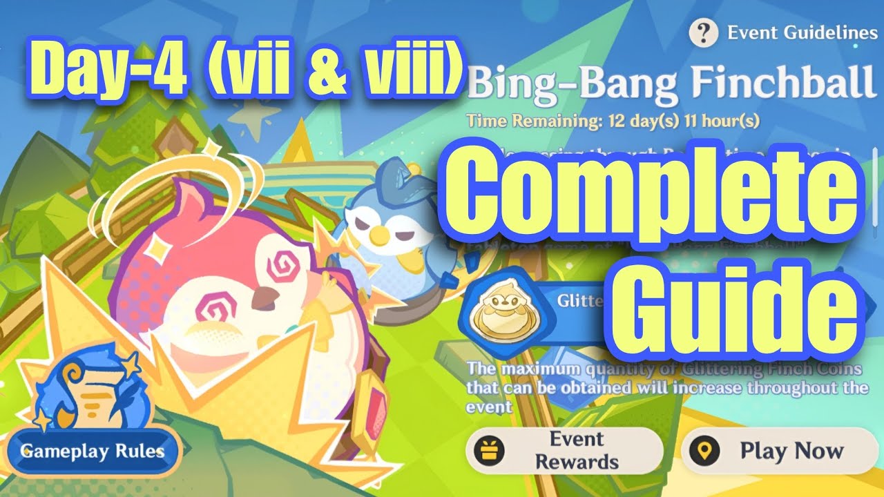 Genshin Impact 4.8 New Event | Bing Bang Finchball | Challenge Day 4 | Complete Guide