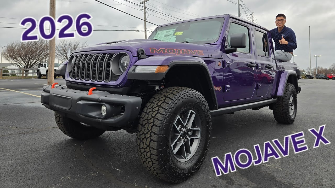 ПЕРВЫЙ ВЗГЛЯД: Jeep Gladiator MOJAVE X 2026 года в цвете Reign (фиолетовый)