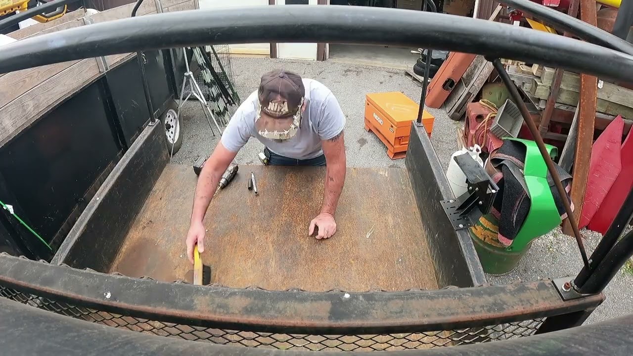 installing a toolbox in a diesel Cushman UTV