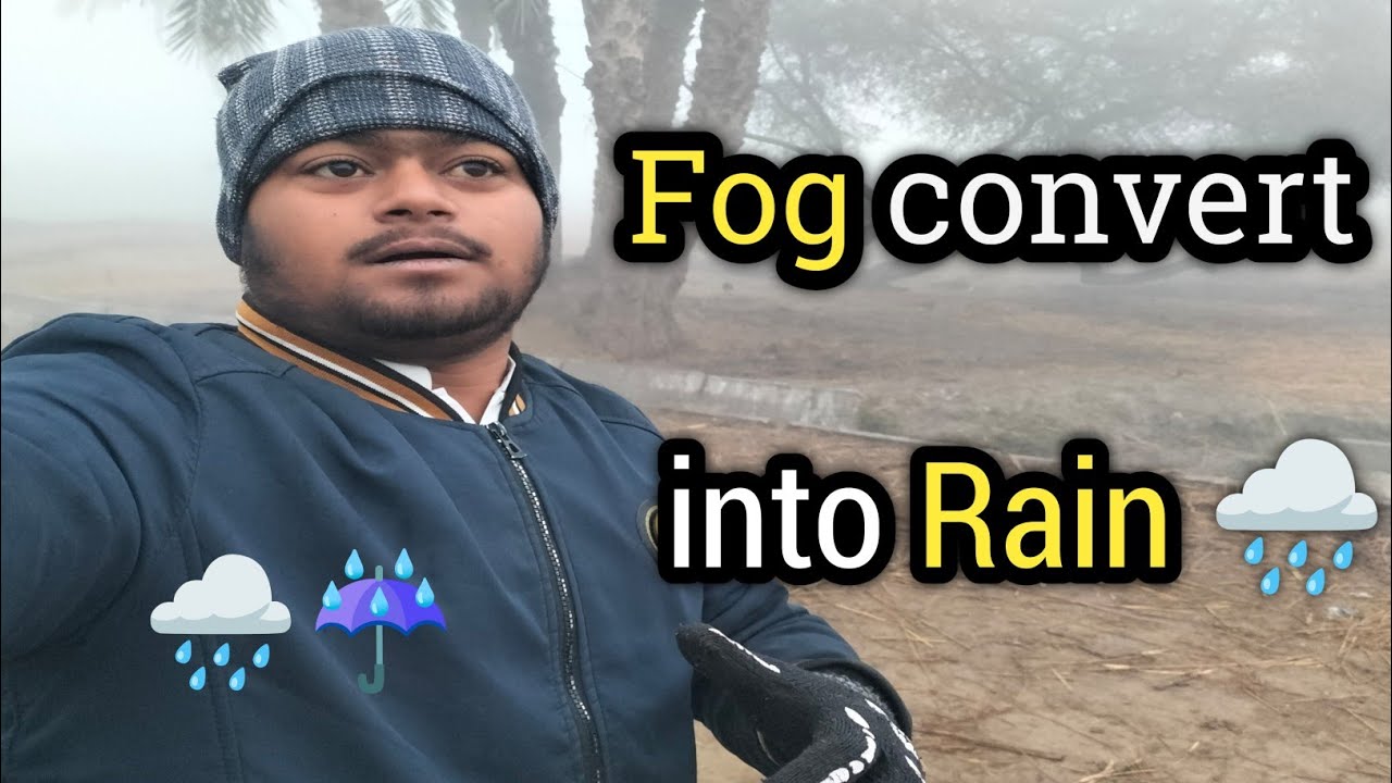 Extreme Fog Convert into Rain🌧️ 😱🌫️