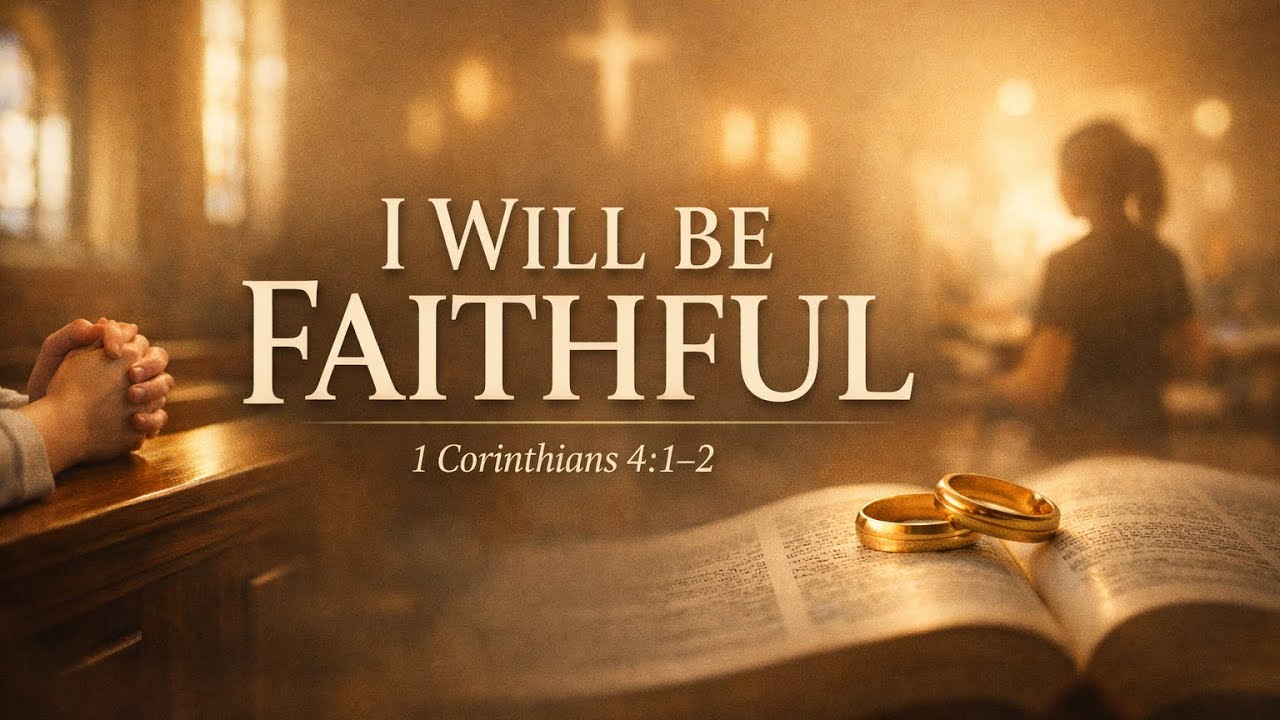 “I Will be Faithful” 1 Corinthians 4:1-2