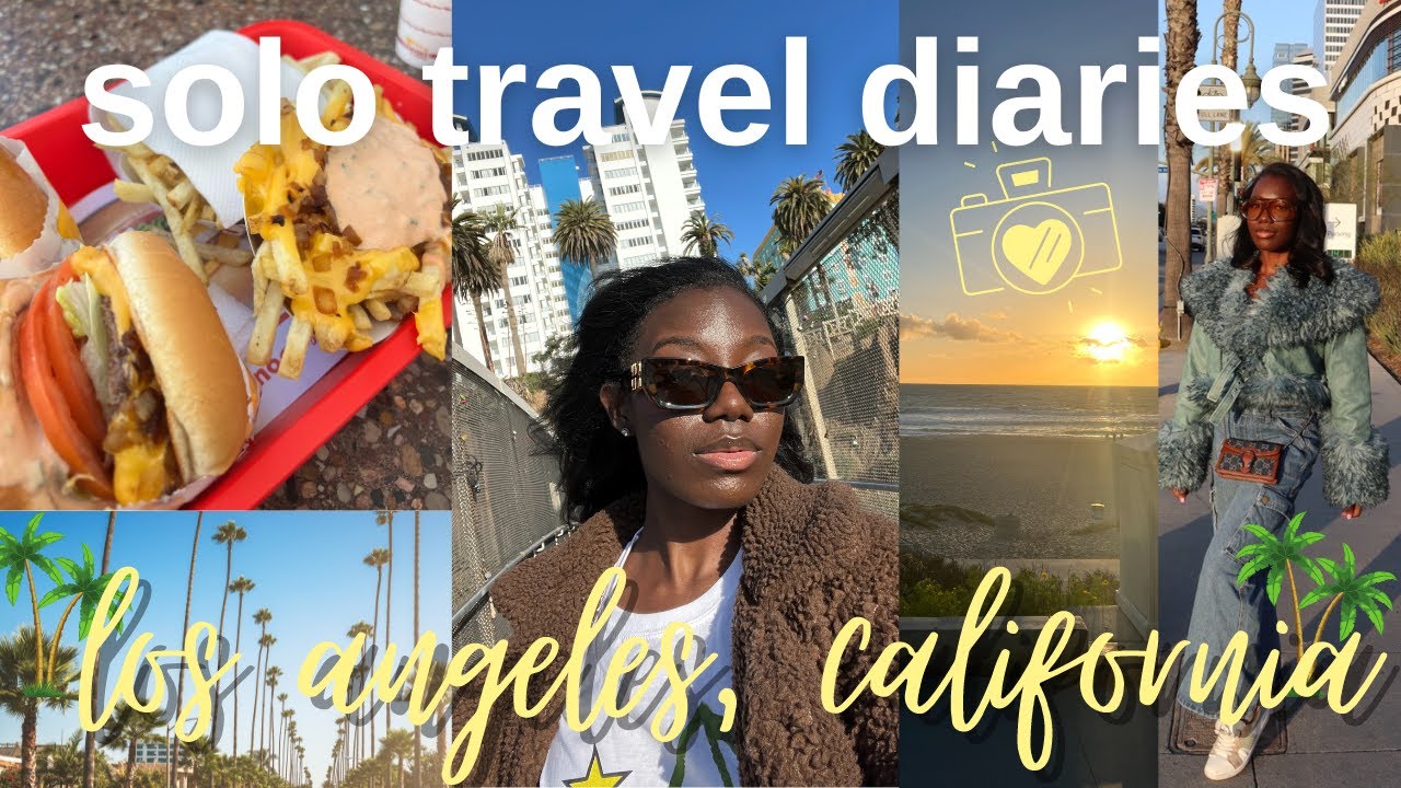 Explore Los Angeles with Me! | Solo Travel Vlog: 4 Days in LA, California ☀️🌴🛍️  ☀️🌴🛍️ | TheSBWAY