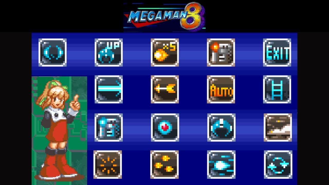 Dr. Light's Laboratory items demonstration - Mega Man 8