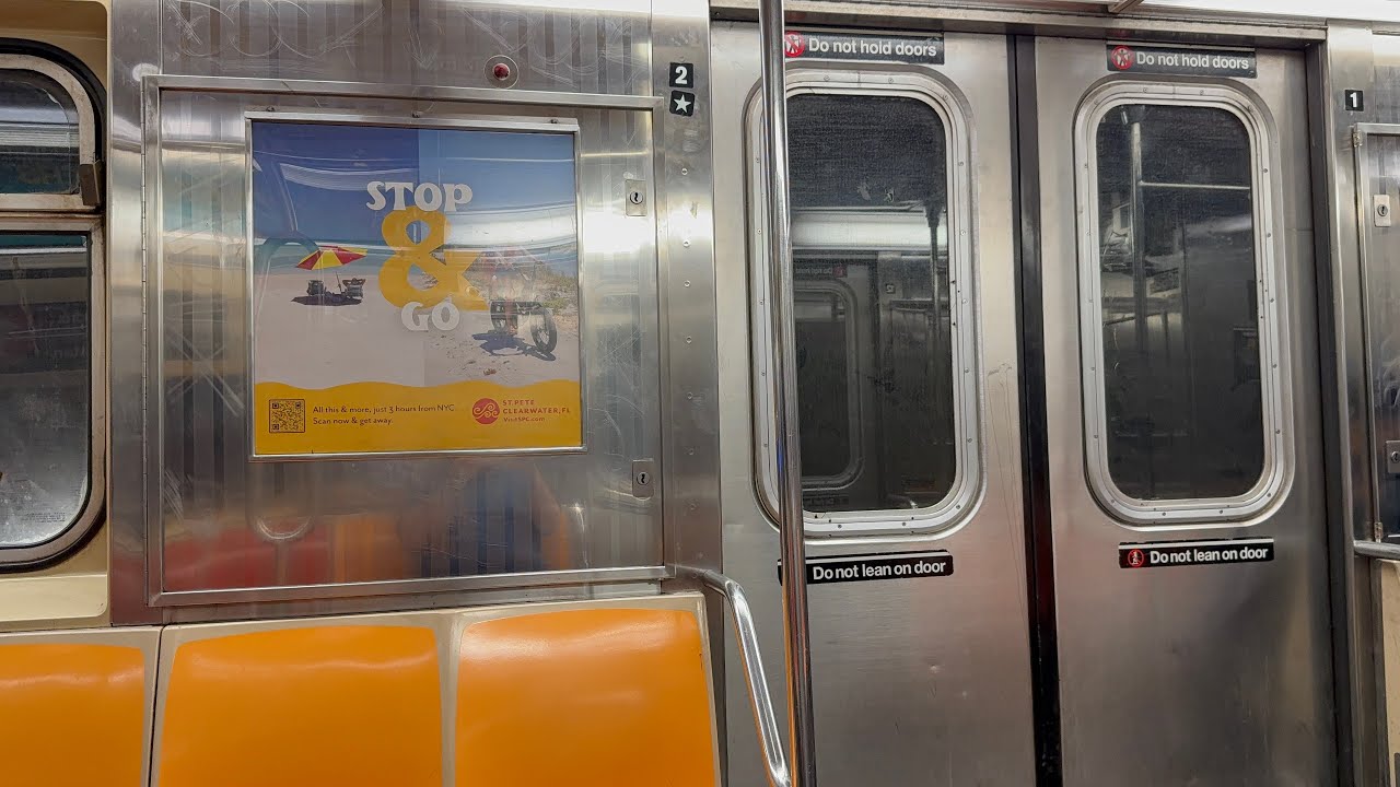 NYC Subway Ride from Hudson Yards to World Trade Center | 4K HDR Binaural Sound