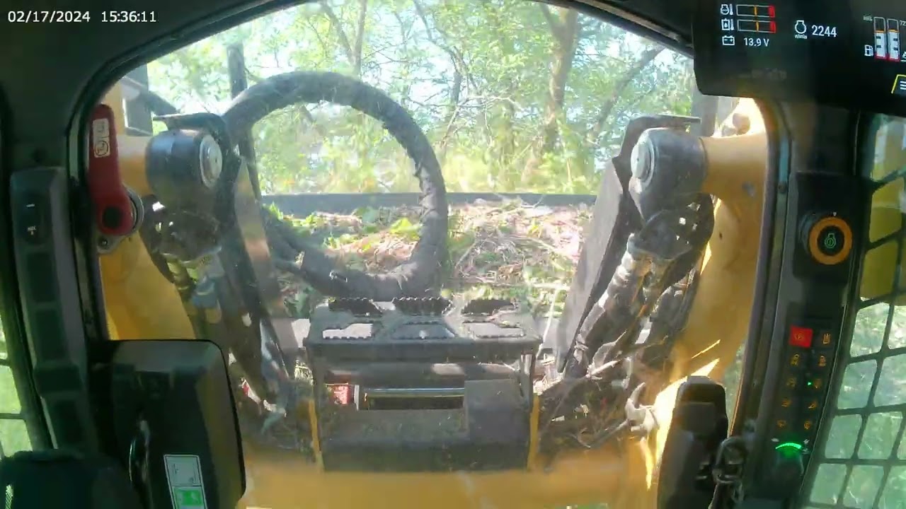 In the cab mulching