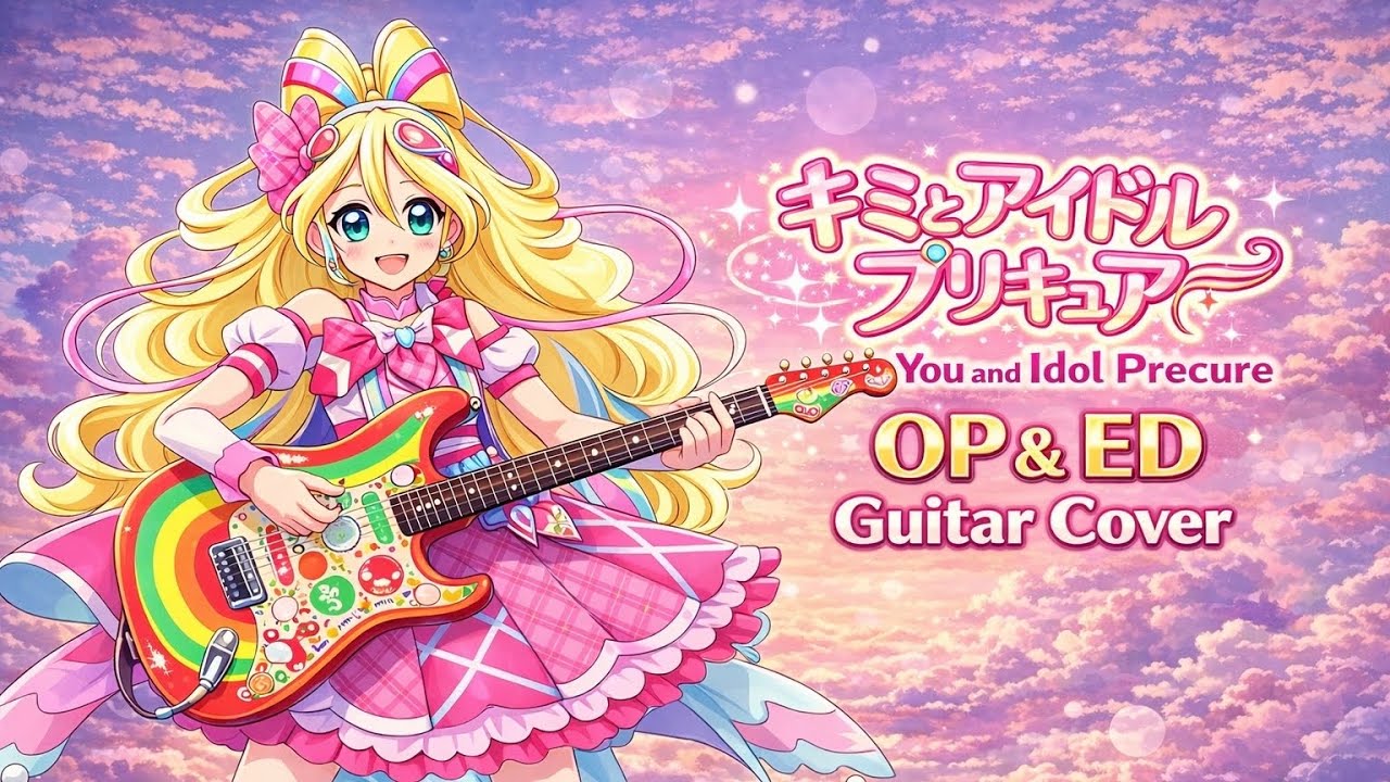 キミとアイドルプリキュア♪ Light Up！/ Trio Dreams ギター 弾いてみた アイドルプリキュア 主題歌