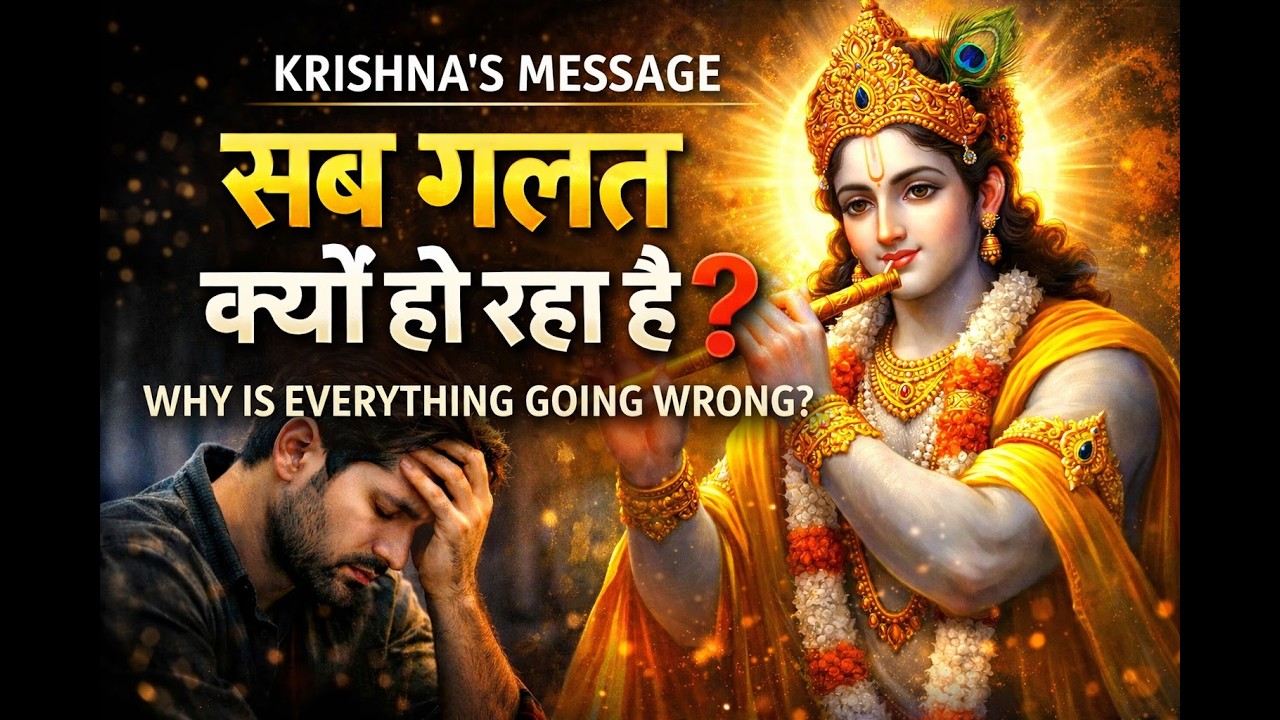 जब जीवन में सब गलत हो रहा हो… तब श्रीकृष्ण की यह शिक्षा याद रखना | #krishnamotivation