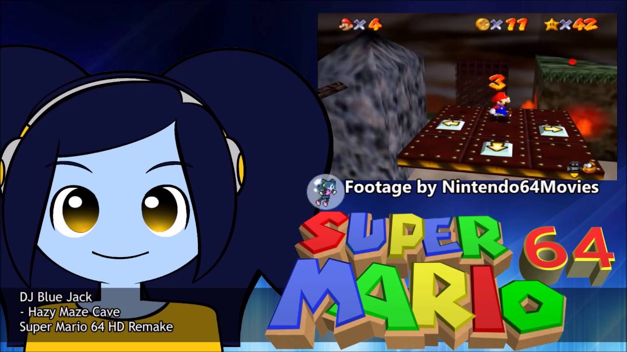 Super Mario 64 [Remix] - Hazy Maze Cave (HD Remake)
