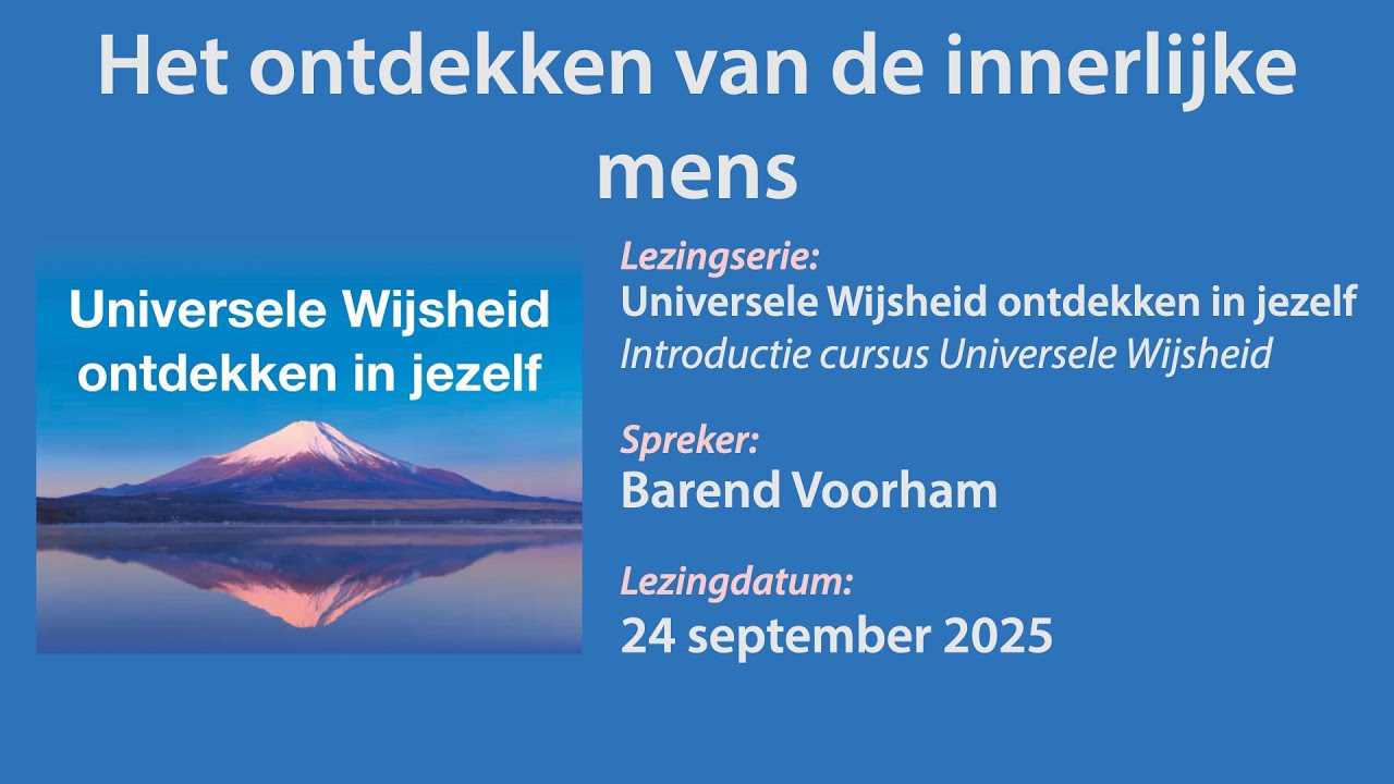 Het ontdekken van de innerlijke mens
