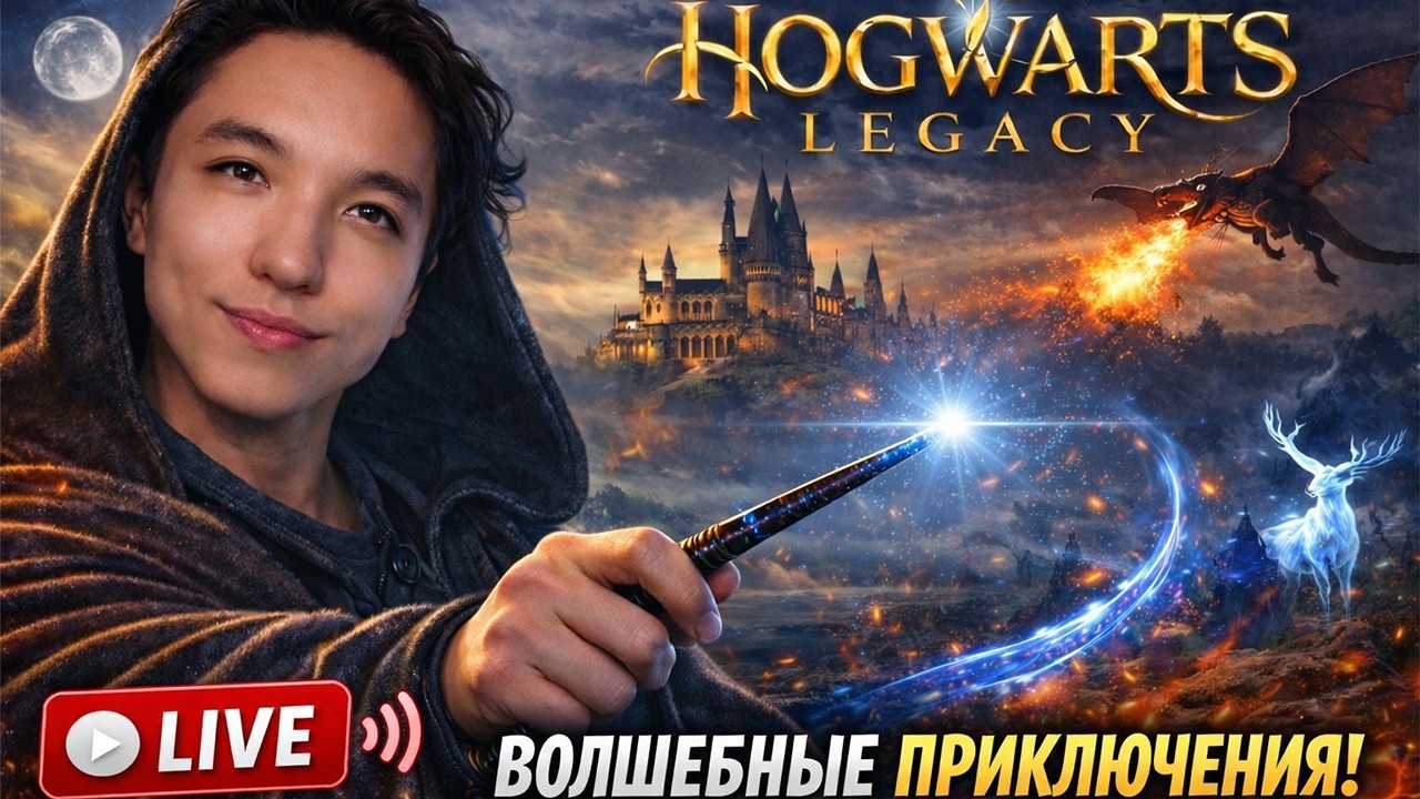 🔴 LIVE Первый раз играю в Hogwarts Legacy ► Начинаем приключение в Хогвартсе | Стрим на русском