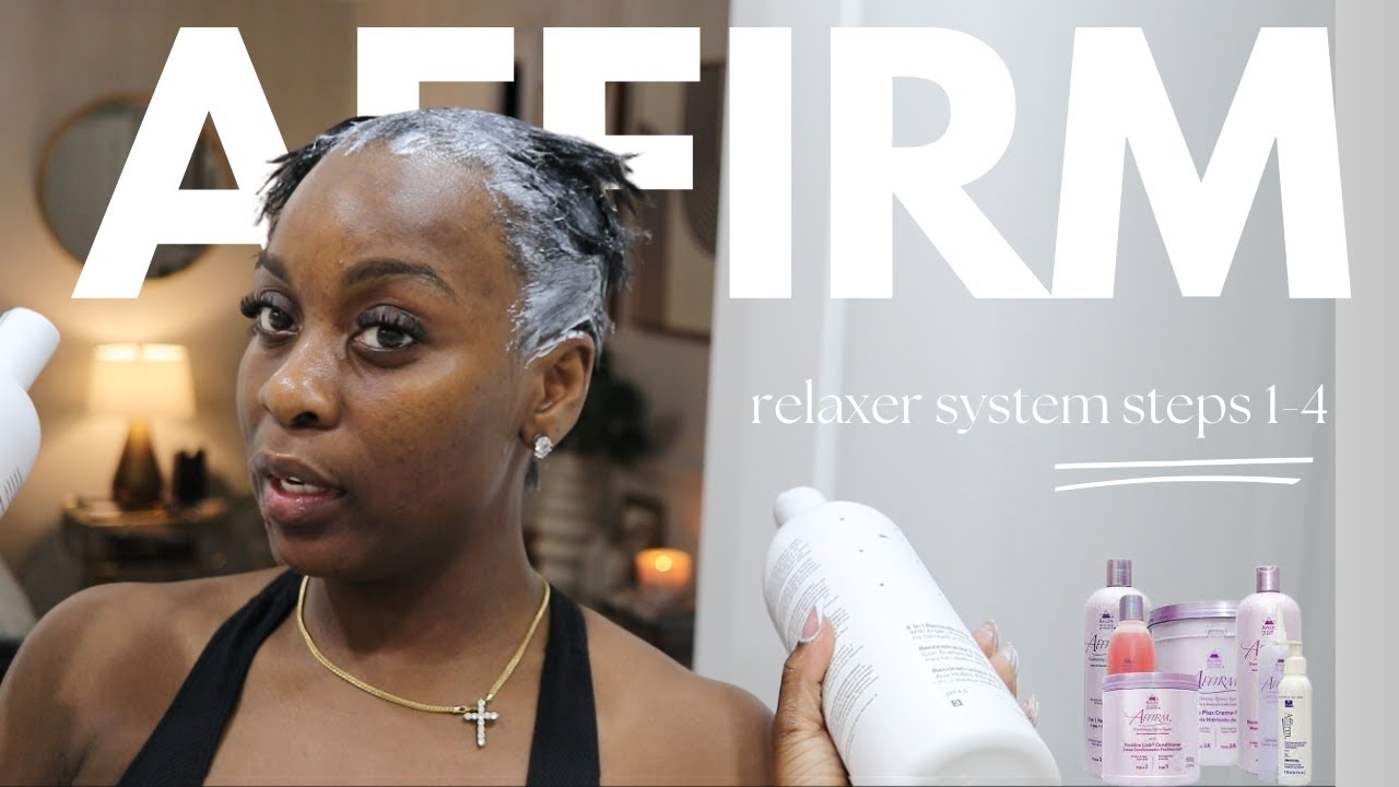 Relaxing my Pixie Haircut at Home with Affirm Relaxer System | Step-by-Step Tutorial and Review
