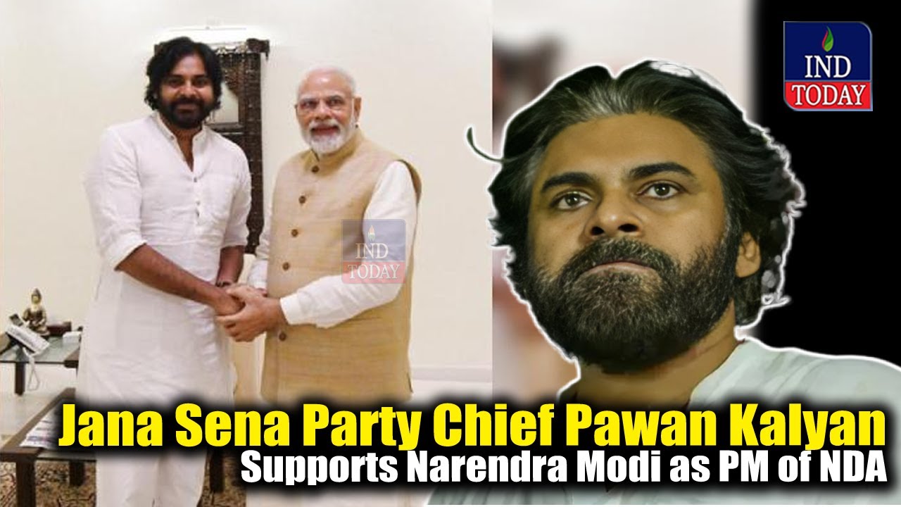 Jana Sena Party Chief Pawan Kalyan Supports Narendra Modi as PM of India | IND Today
