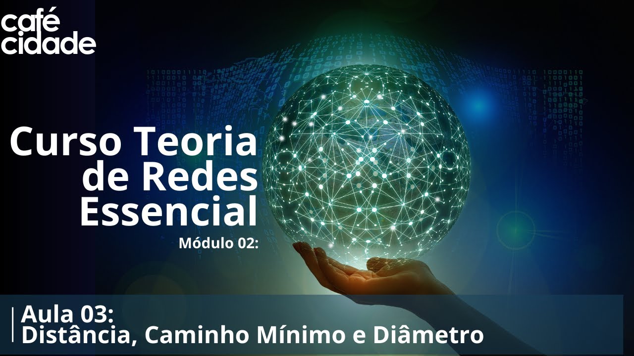 Curso Teoria de Redes  -  Módulo 02  -  Aula 03 - Distancia, Caminho Mínimo e Diâmetro de uma rede