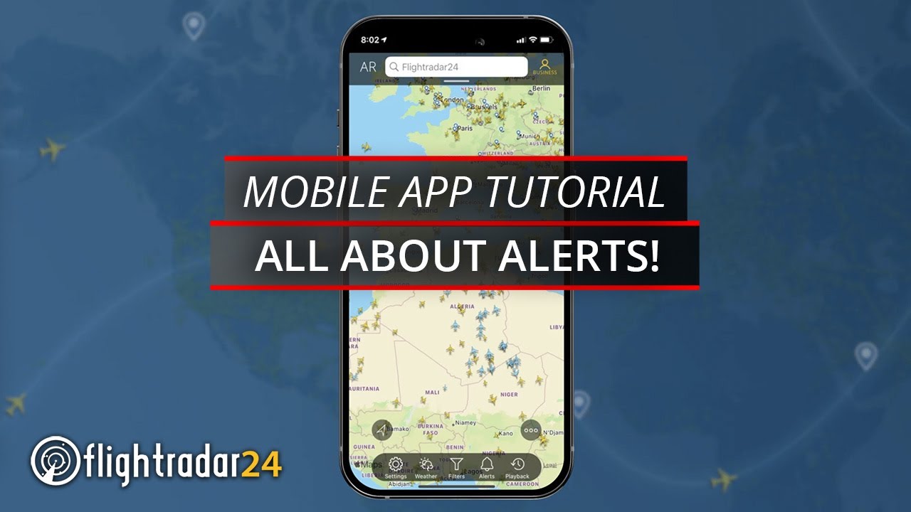 Tutorial: how to use Alerts on the Flightradar24 mobile app (iOS)