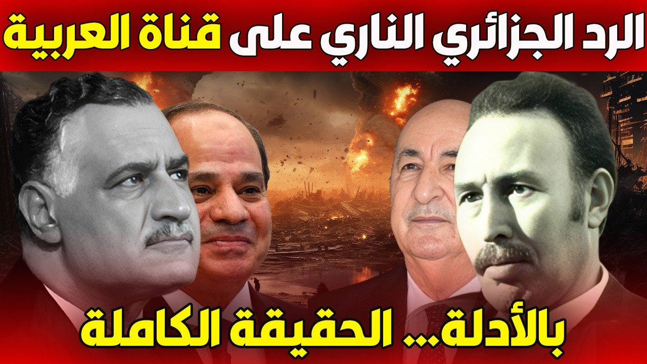 الرد الجزائري الناري على قناة العربية بالأدلة… الحقيقة الكاملة عن مصر والجزائر!