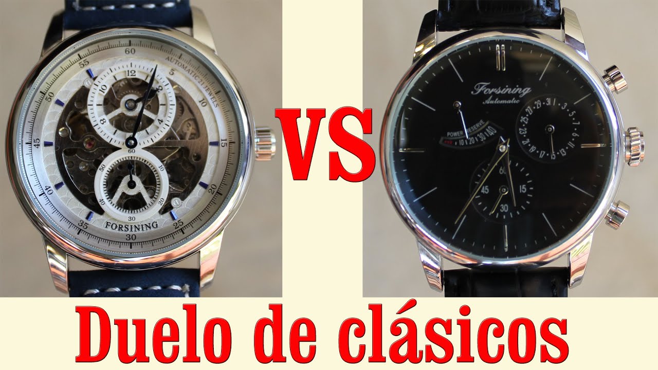Duelo de relojes de estética clásica Forsining