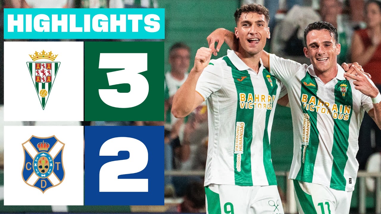 C&Oacute;RDOBA CF 3 - 2 CD TENERIFE | RESUMEN LALIGA HYPERMOTION